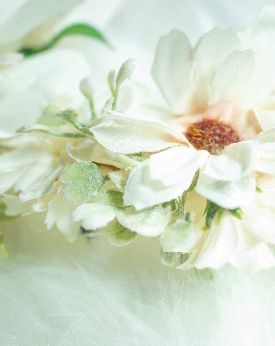 Winters Grace - White Flowers Headband | Handmade Hair Accessory for Magical and Elegant Styles | by Odette Design