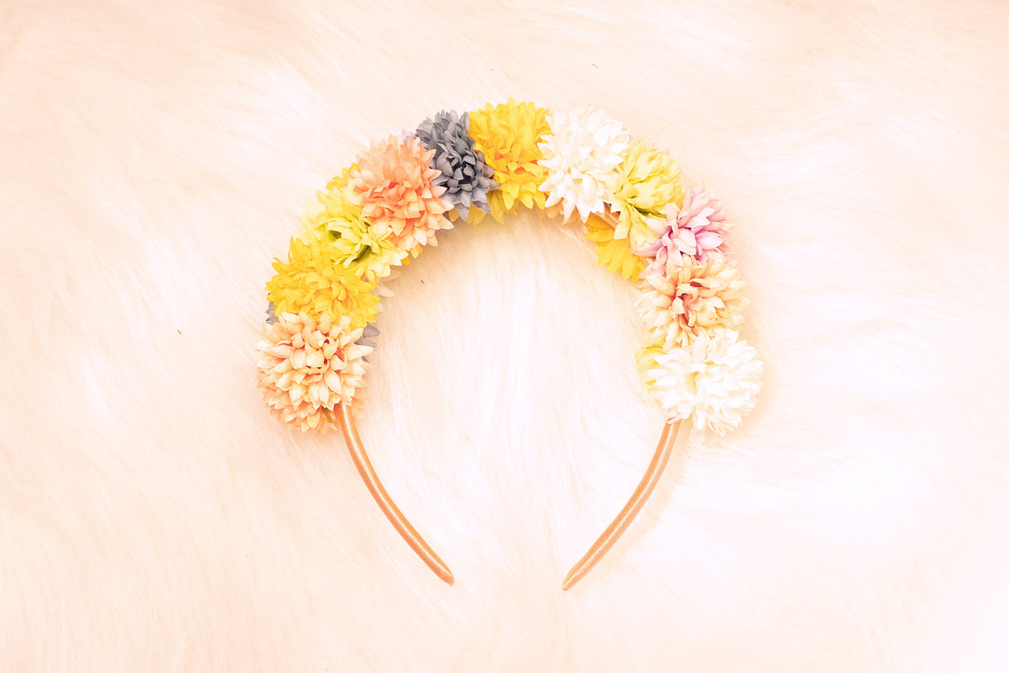 Floral Harmony - Gekleurde Bloemenhaarband | Handgemaakte Haaraccessoire voor Magische en Elegante Stijlen | by Odette Design