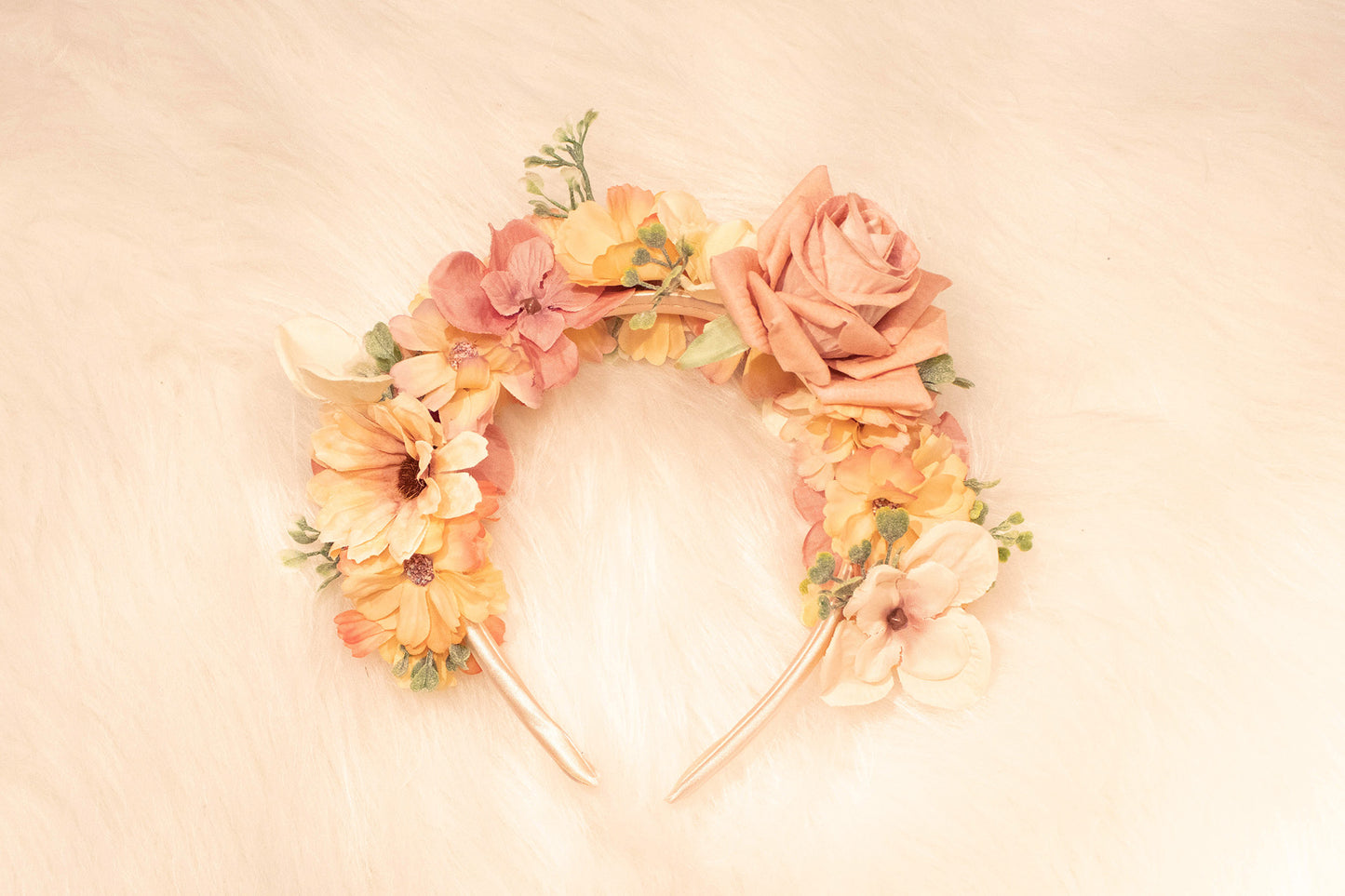 Faded Elegance - Old Pink Flower Headband | Handmade Hair Accessory for Magical and Elegant Styles | by Odette Design