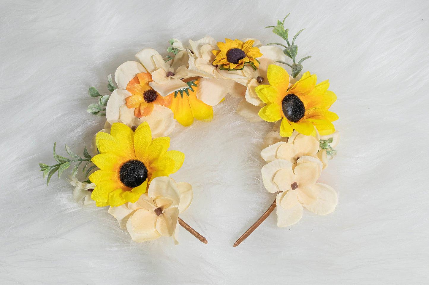 Orange Floral Hairband